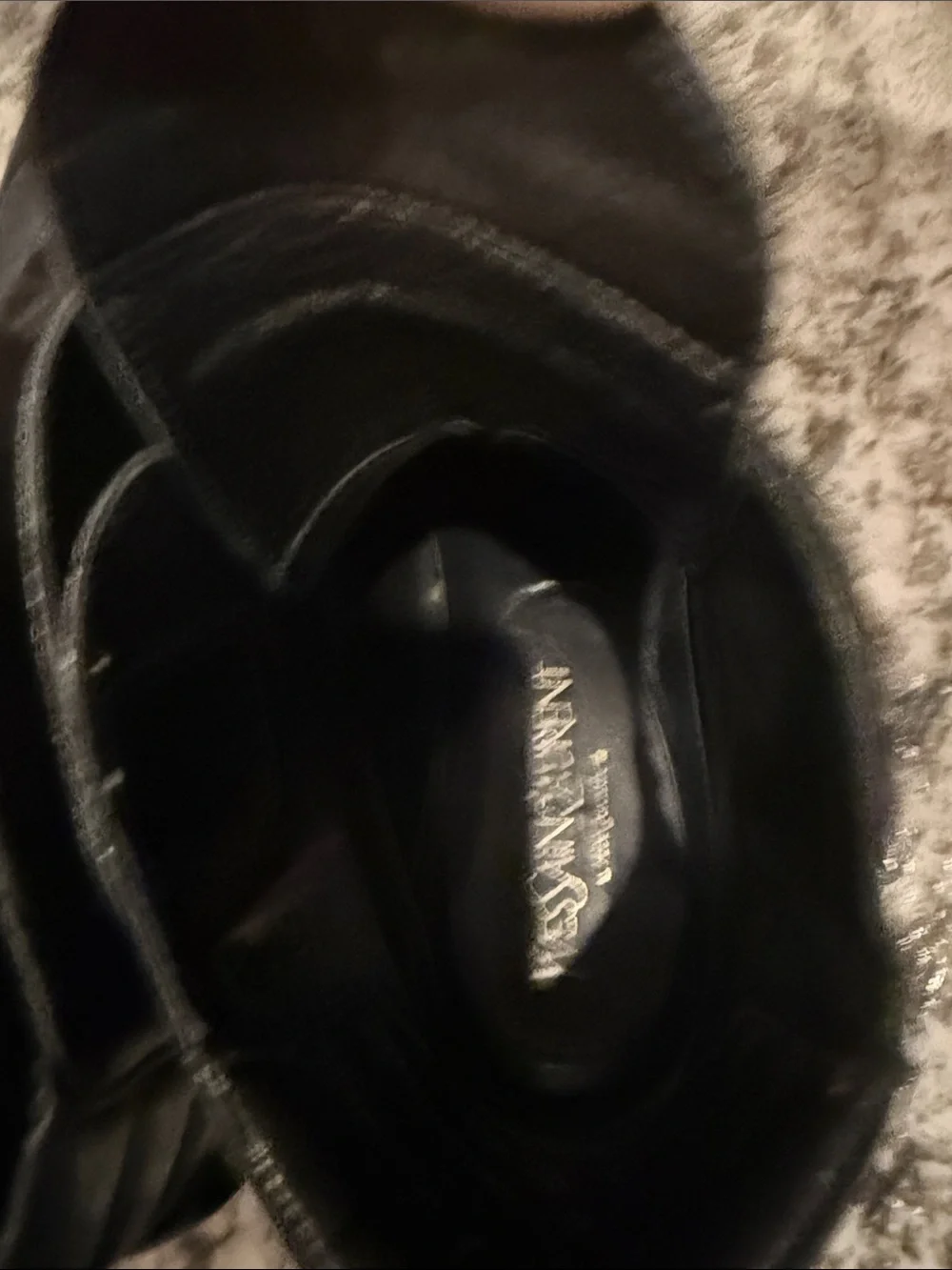 Yves Saint Laurent Black High-Top Lace & Strap Sneakers